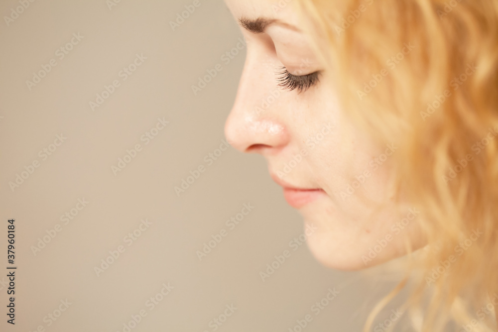 Naklejka premium beautiful woman