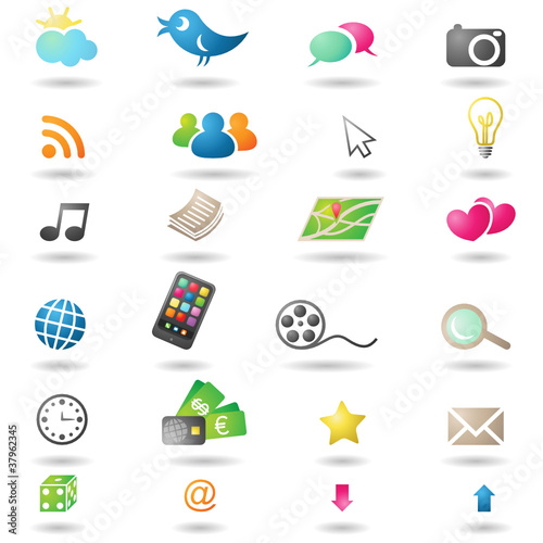 Colorful icons