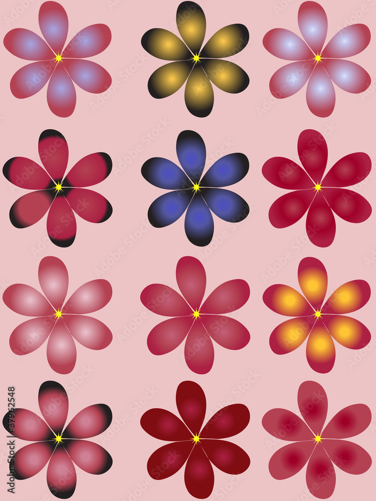 Illustration of flowers - vector