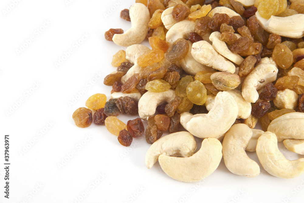Mixed nuts and raisins Mixed nuts and raisins