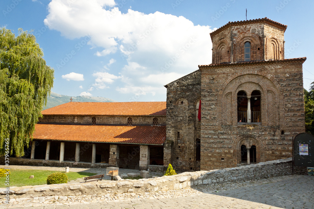Exterior of St. Sofia church in Ohrid.