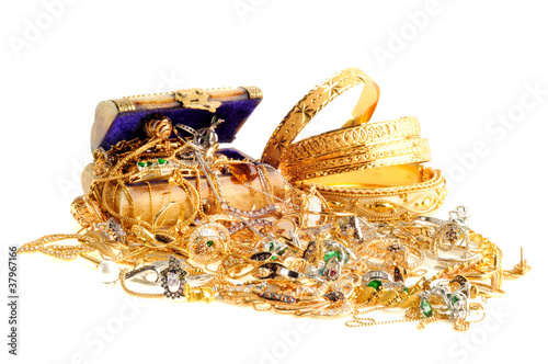 Lot of gold jewelry