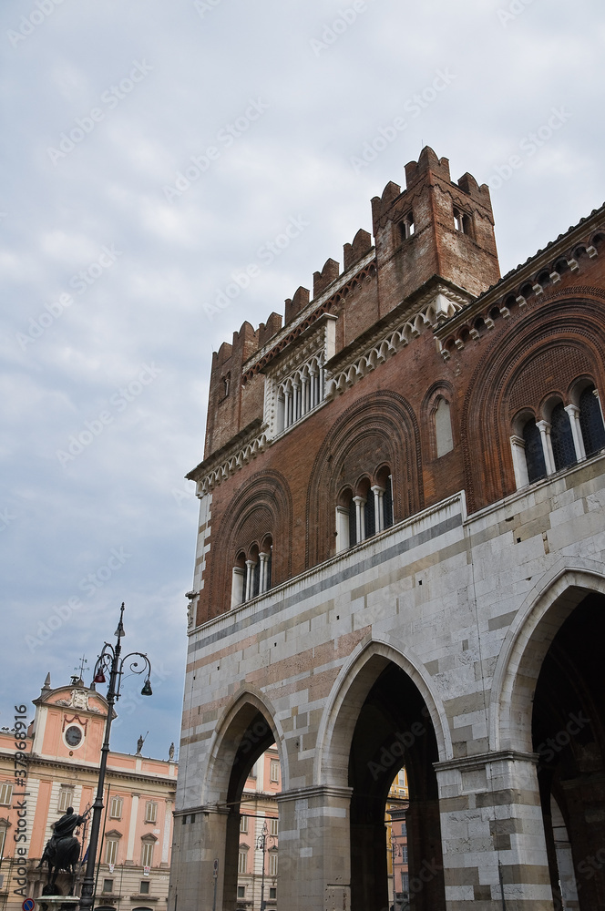 Town hall. Piacenza. Emilia-Romagna. Italy.