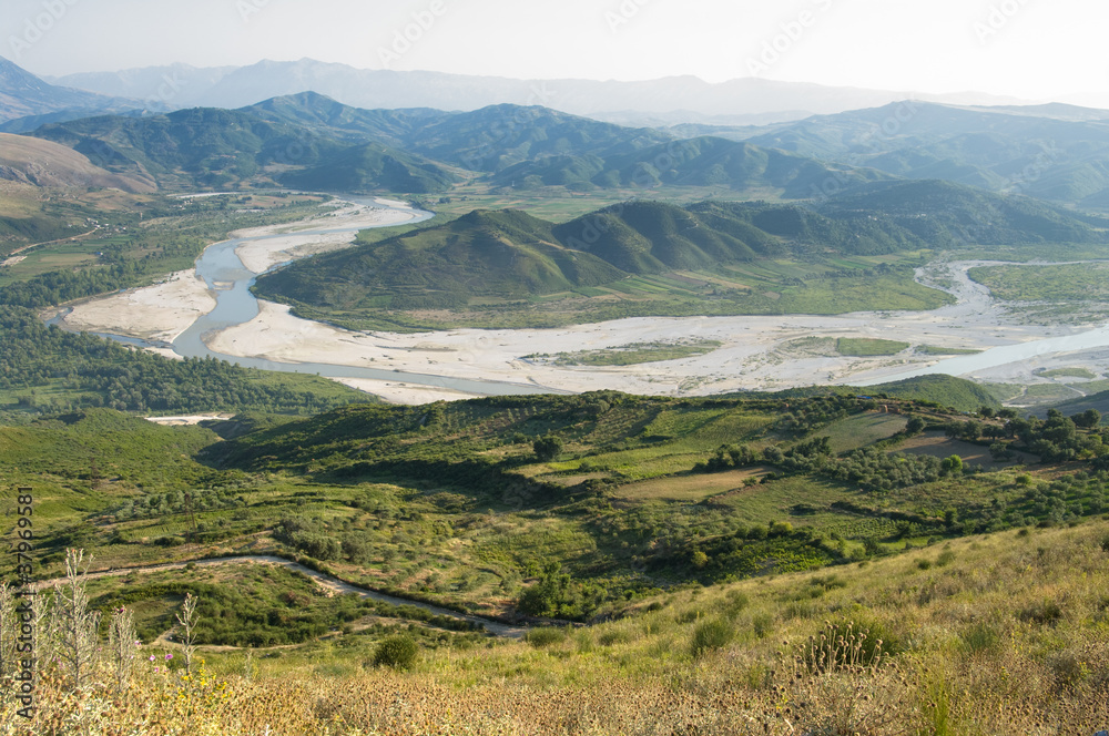 Obraz premium Vjosa River, Albania