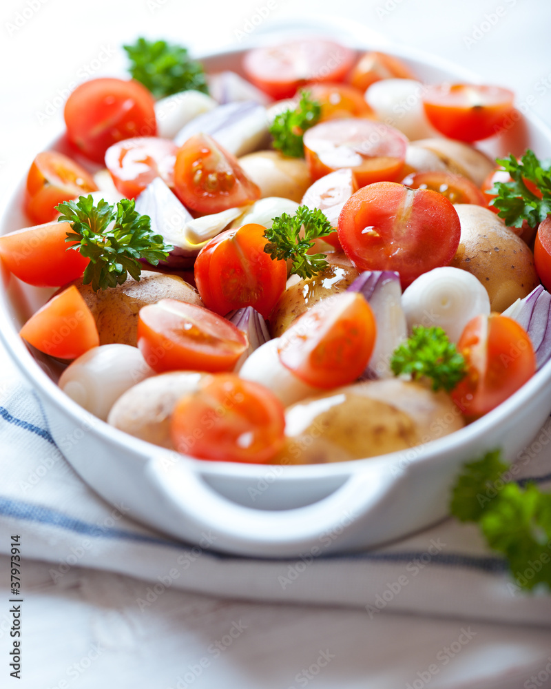 Fresh vegetables for healthy dinner Fresh vegetables for healthy dinner
