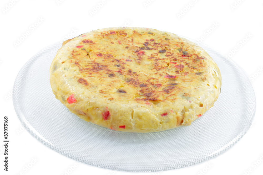 peasant omelette with potatoes, onions and peppers peasant omelette with potatoes, onions and peppers