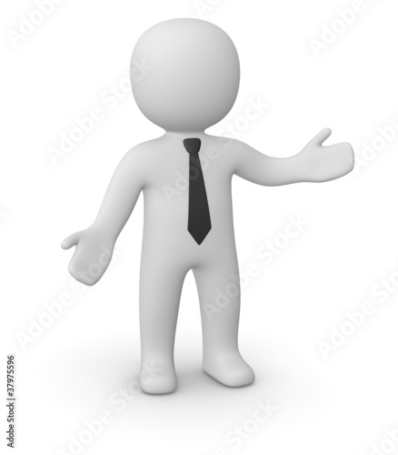 Communicative businessman