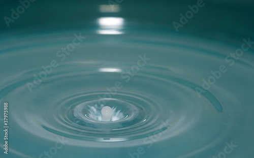 Wassertropfen blau