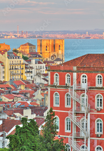 Lisbon at sunset, Portugal