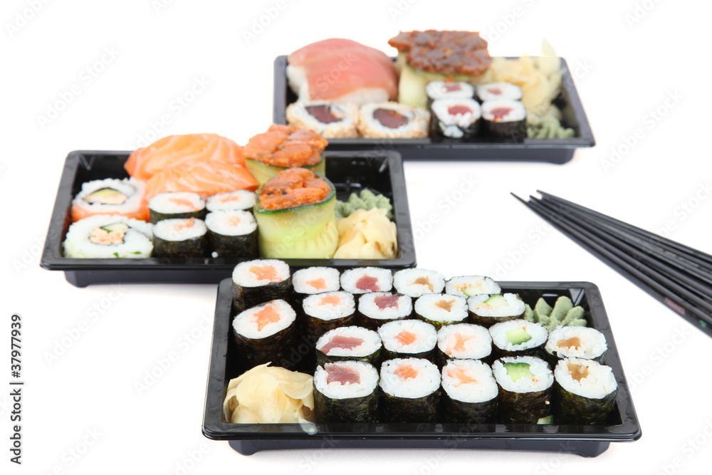 3 Portionen Sushi 3 Portionen Sushi