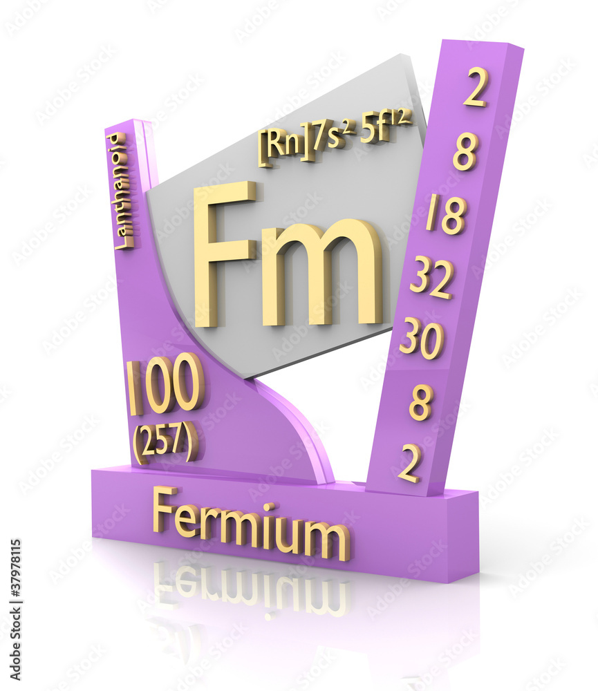 Fermium form Periodic Table of Elements V2 StockIllustration Adobe