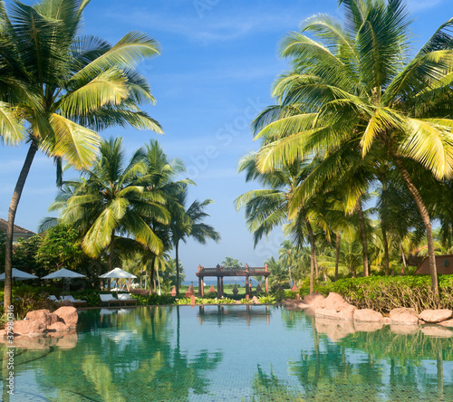Luxury tropical resort