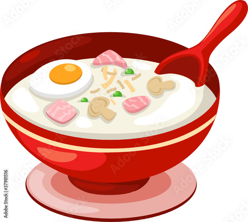 rice soup with egg