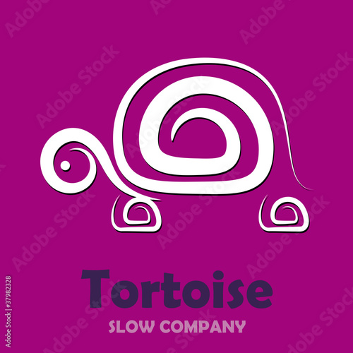 Logo Tortoise, slow company # Vector