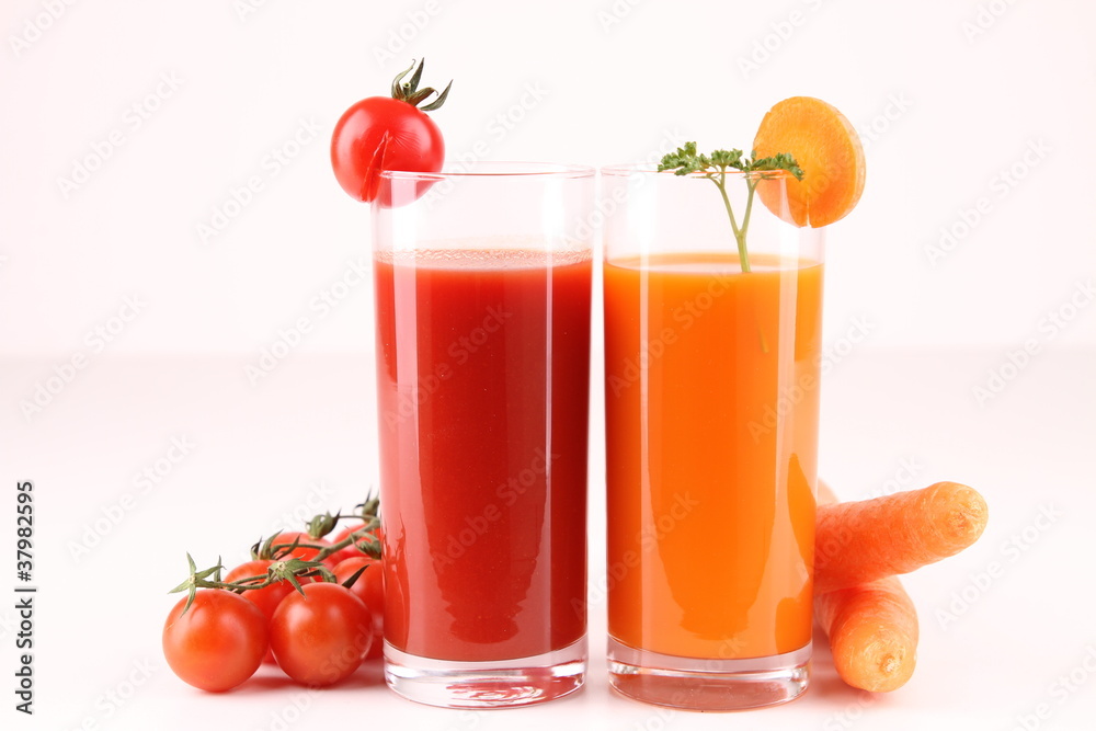 isolated fresh and healthy juice