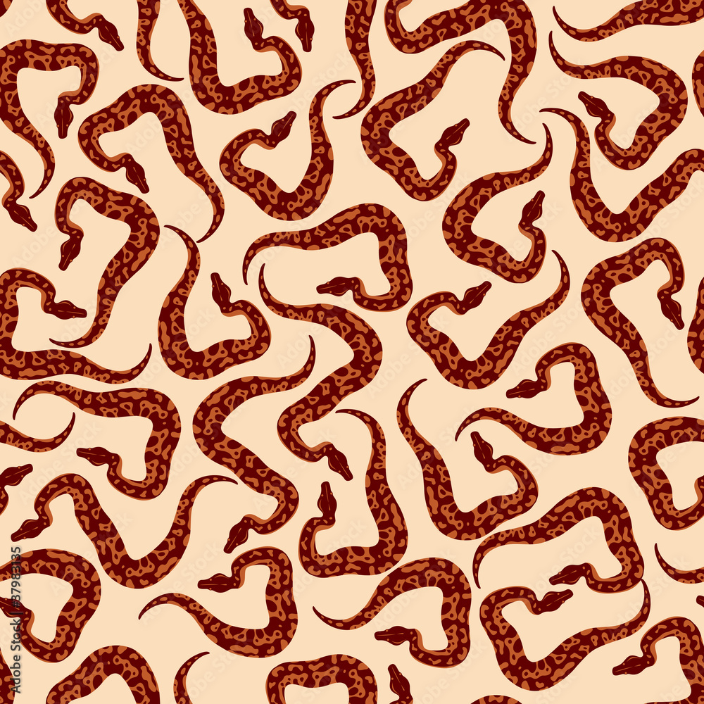 Seamless Snake Pattern Seamless Snake Pattern