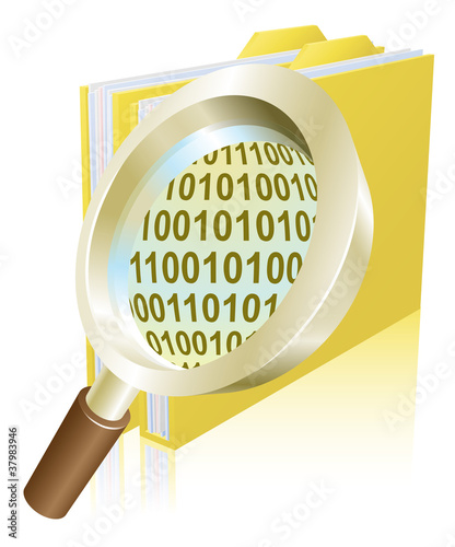 Magnifying glass binary dat...