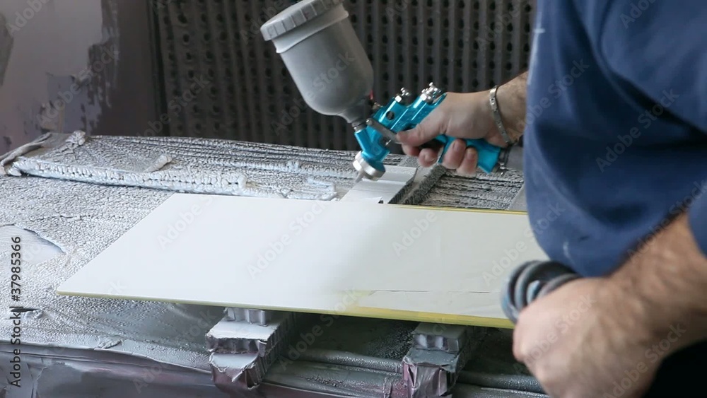 peinture au pistolet