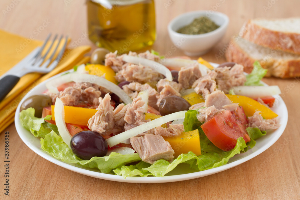 salad with tuna salad with tuna
