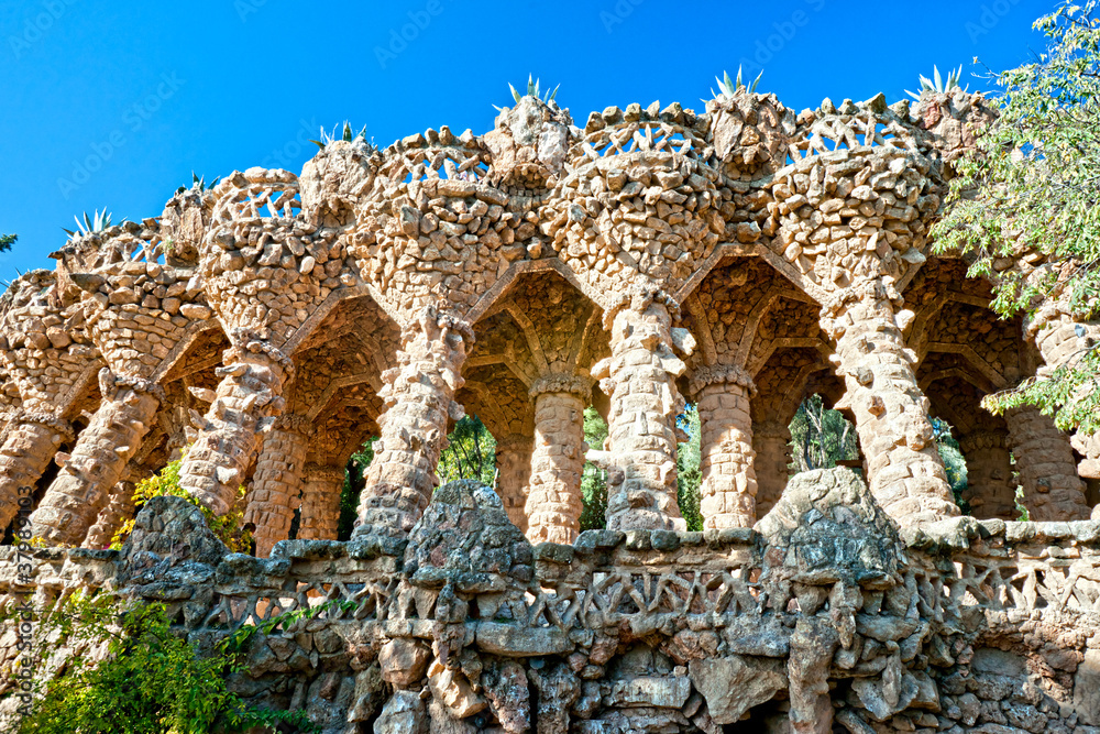 Fototapeta premium Park Guell in Barcelona, Spain.