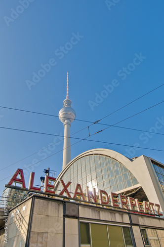 Alexanderplatz, at central Mitte district of Berlin.