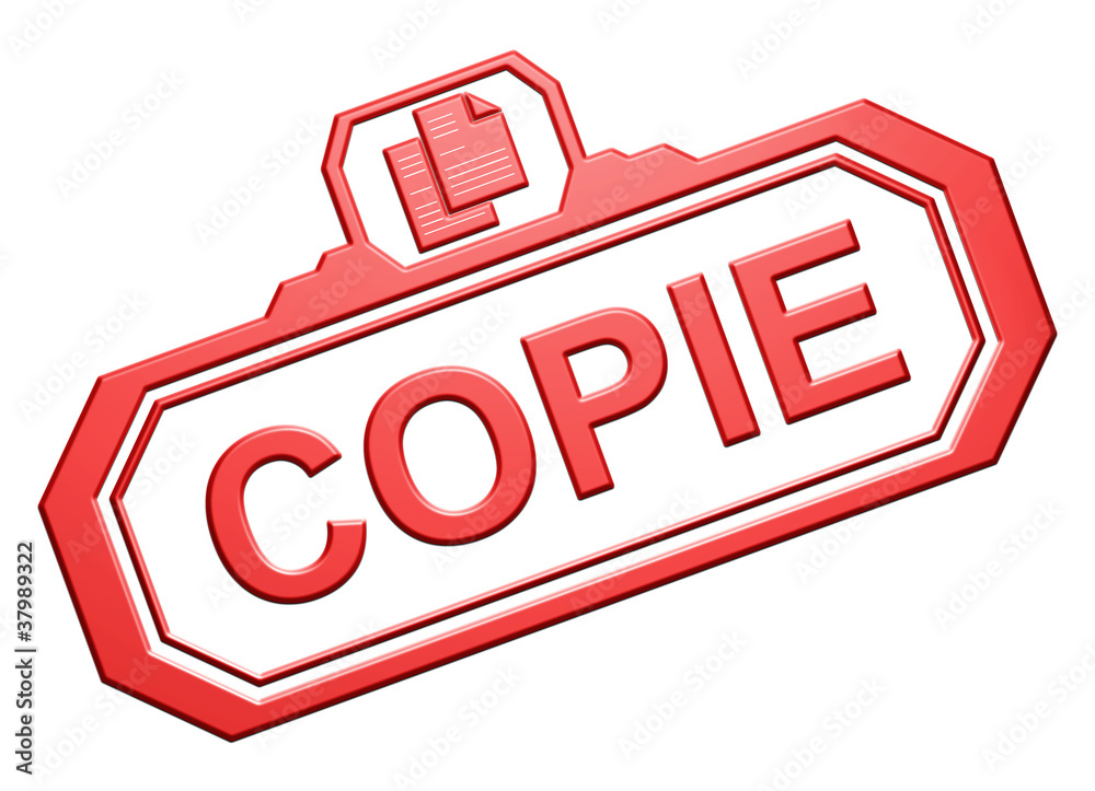 Tampon "Copie" Illustration Stock Adobe Stock