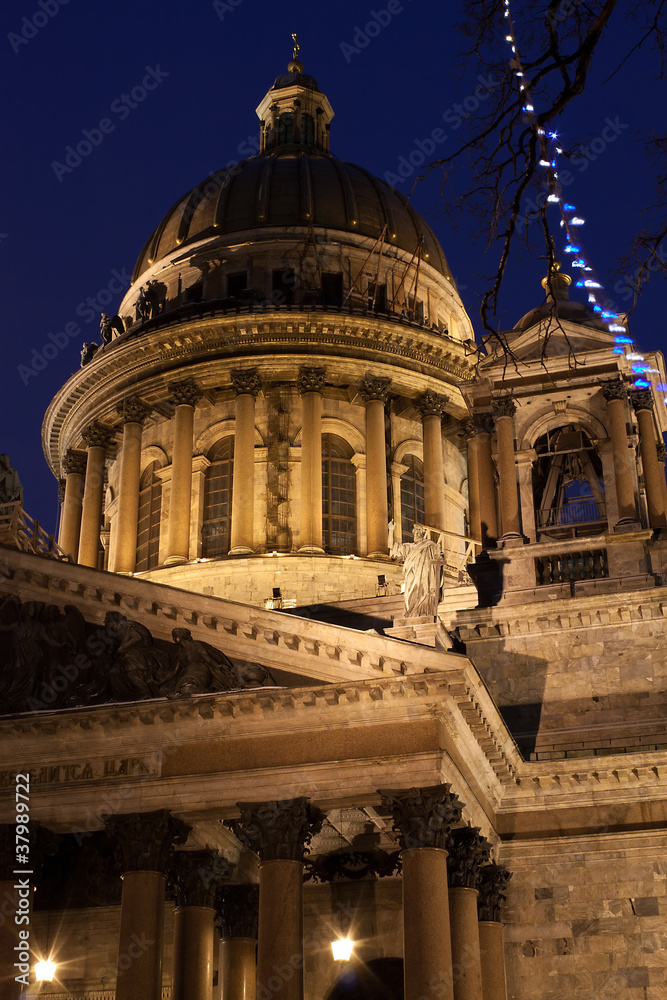 Part of St. Isaac's Cathedral in Russia