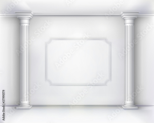 Vintage interior .  Vector illustration.