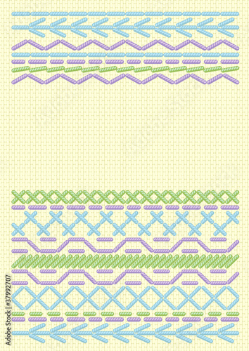 Background  with ethnic embroider.