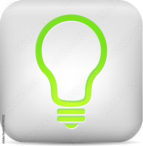 Green bulb button