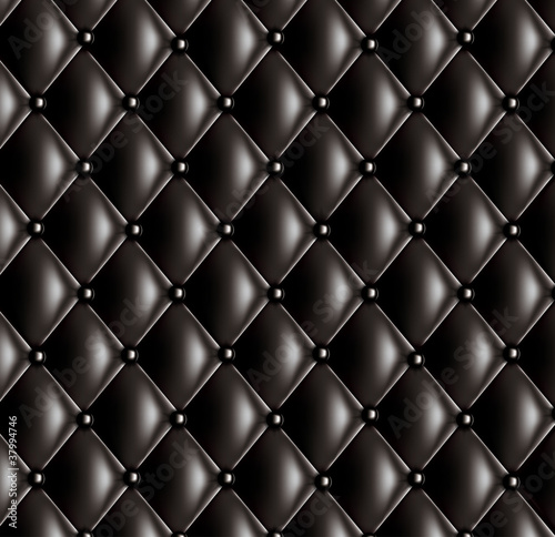 Fond capitonné noir