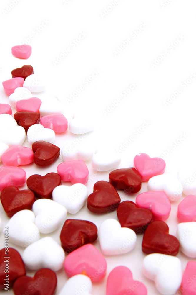 Valentines Day candy background