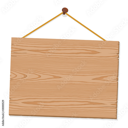 Hanging Blank Wooden Sign