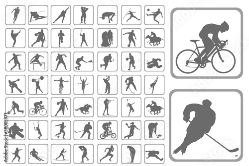 Silhouettes athlete