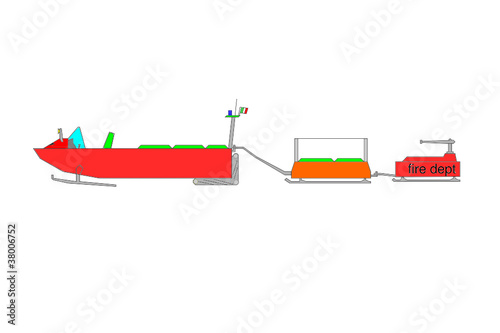 snowcat, snowmobile, skimobile for Kids - Gatto delle nevi