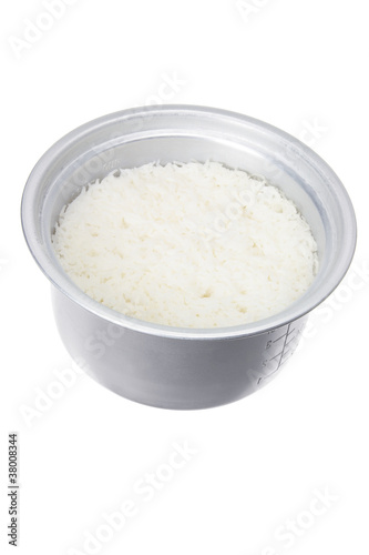 Pot of Cooked Rice