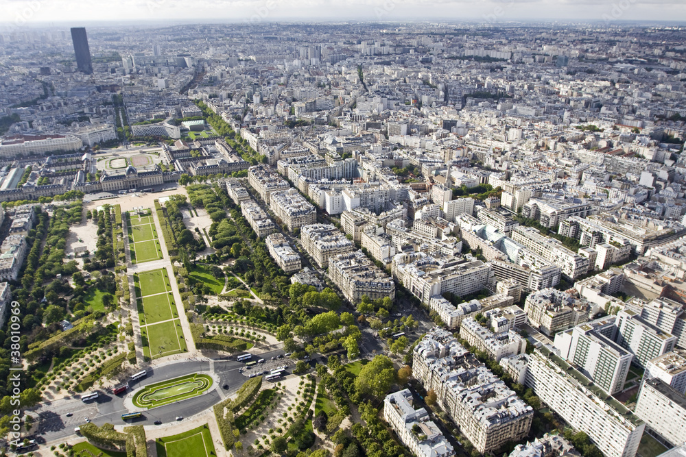 Paryż - panorama - obrazy, fototapety, plakaty 