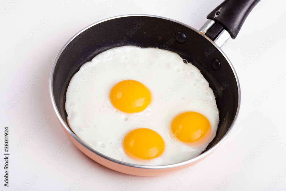 Fried egg in pan Fried egg in pan