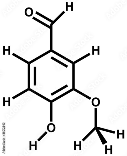Vanillin structural formula