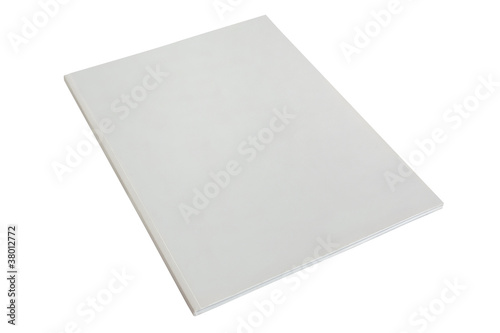 Φωτογραφία blank white brochure or magazine cover