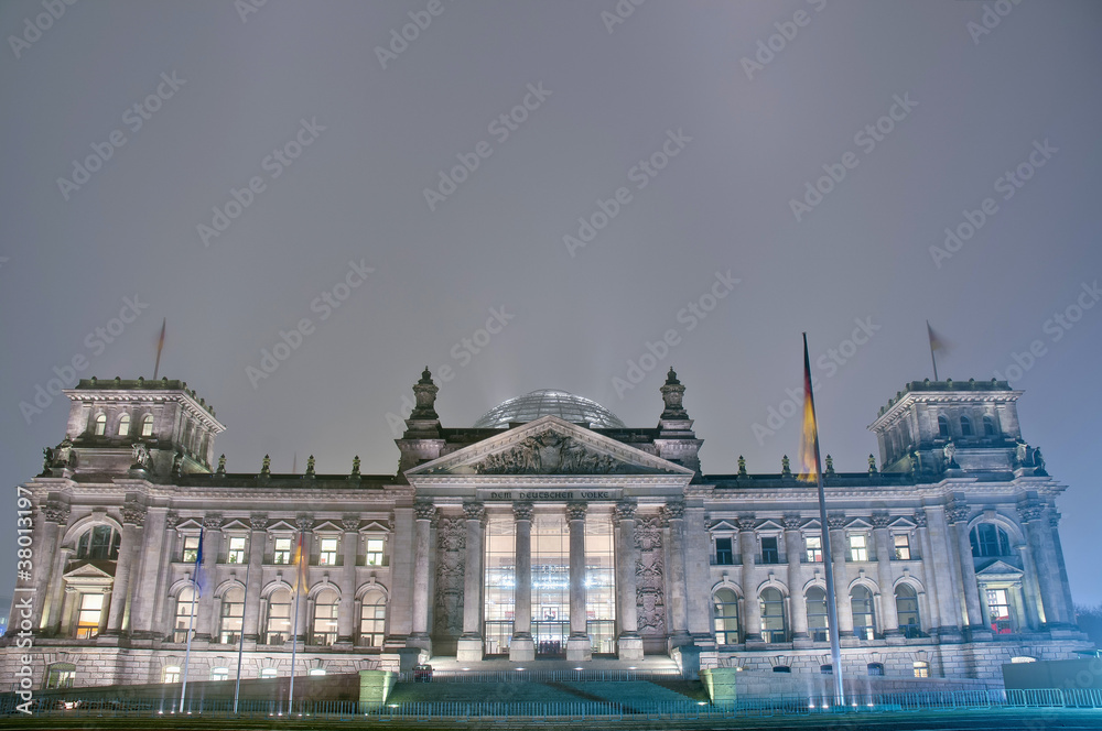 The Bundestag at Berlin, Germany