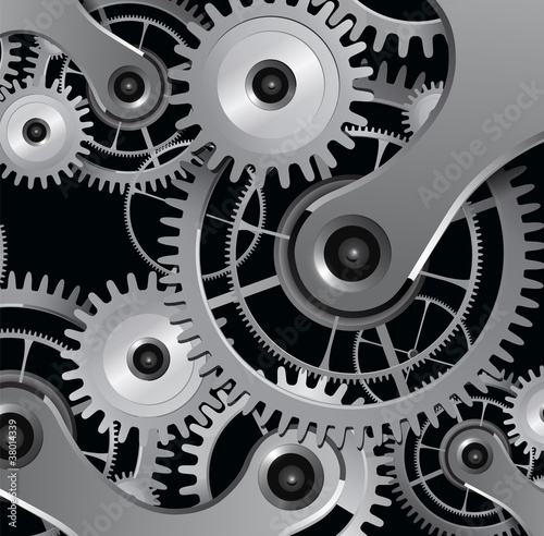 background with metallic gears