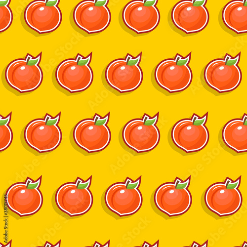 Seamless Peach Pattern