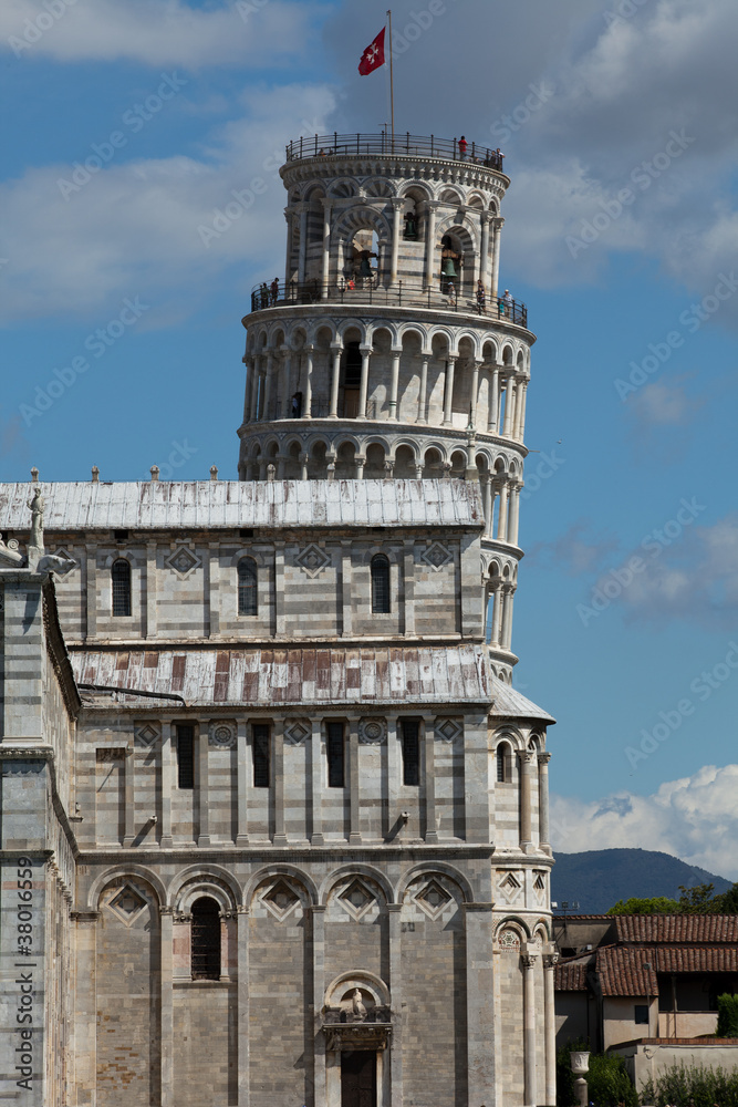 Pisa - Leaning Tower and Duomo in the Piazza dei Miracoli