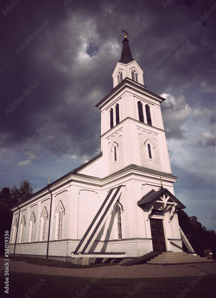 Wooden country church Wooden country church