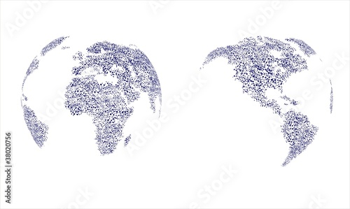 Globe. Vector Illustration.