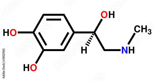 Adrenaline structural formula