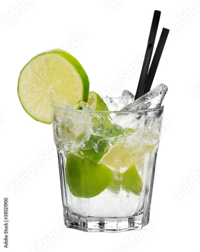 cocktail on white background