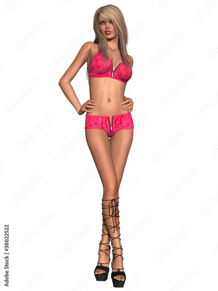 Beautiful young woman with sexy clothes Beautiful young woman with sexy clothes