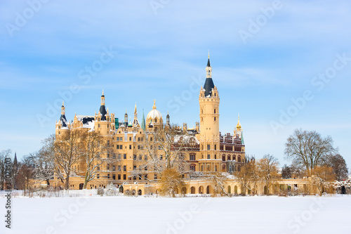Schweriner Schloss im Winter
